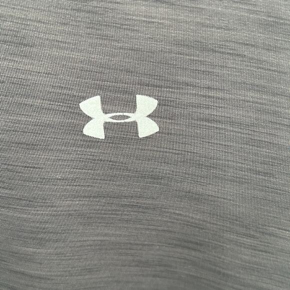 Under Armour Women's Gray Heat Gear Semi Fitted  Activewear Pullover Top Medium - Picture 5 of 14